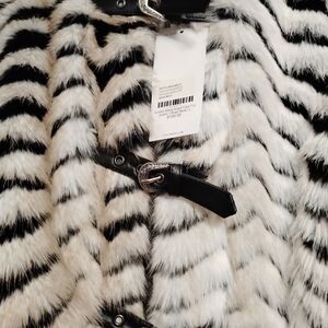 Stylish Black and White Teddy Jacket